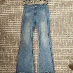 Jeans, juniors, wide leg retro look from the 60s, 70s